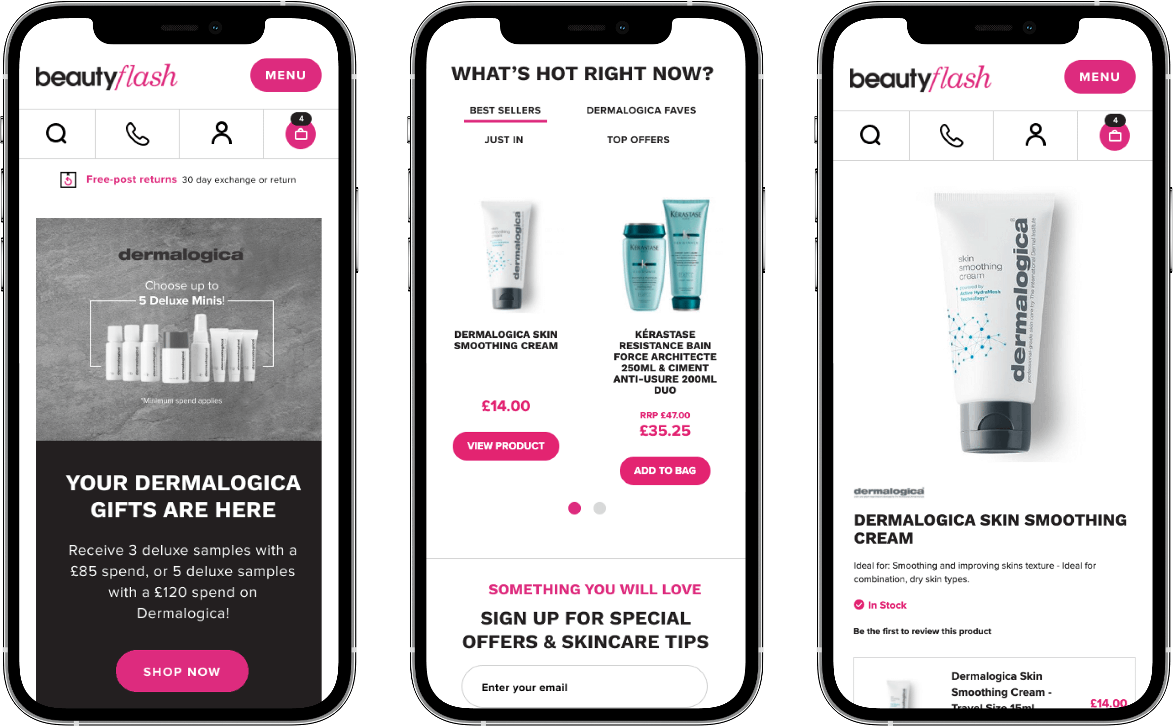 Beauty Flash Mobile Pages
